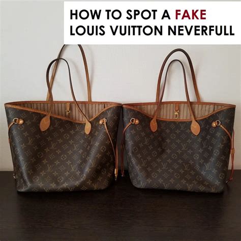 louis vuitton neverfull fake vs real|how to check louis vuitton.